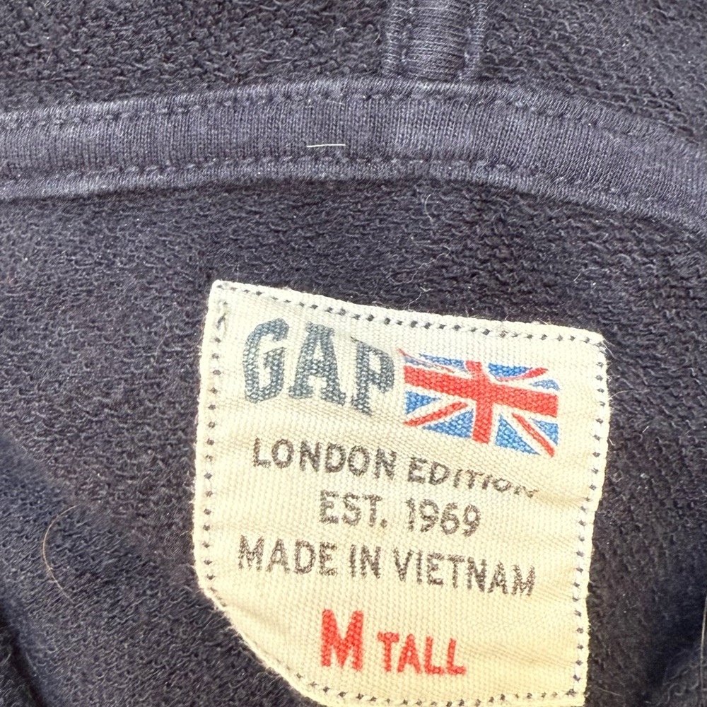 GAP London Men’s Hoodie with Union Jack Print - Picture 2 of 2
